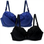 Nuoke Reggiseno Pizzo Sexy Taglie Forti Coppa BCDE Fascia