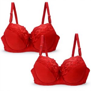 Nuoke Reggiseno Pizzo Sexy Taglie Forti Teenager Coppa BCDE