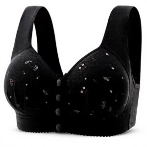 Nuoke Reggiseno Senza Fili Push Up Donna Nero Beige Grey