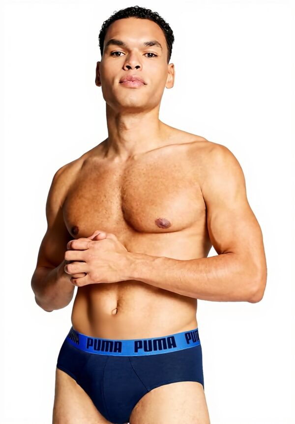 Slip Uomo Puma Briefs 2p Cotone Morbido Comodo