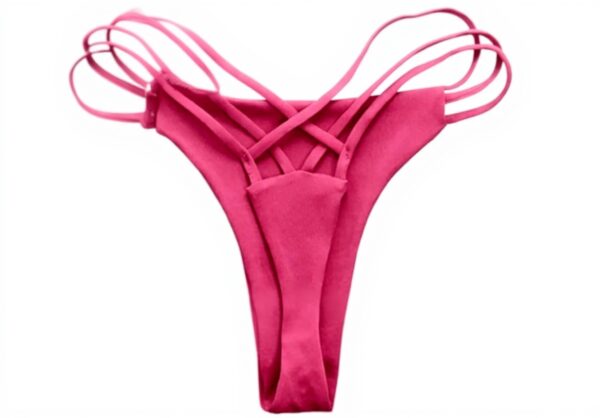 Costume Bikini Brasiliana Tezenis Rosa Caldo Nero Mare