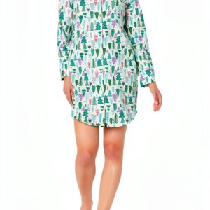 Camicia notte flanella Amazon Essentials donna comoda cotone-0